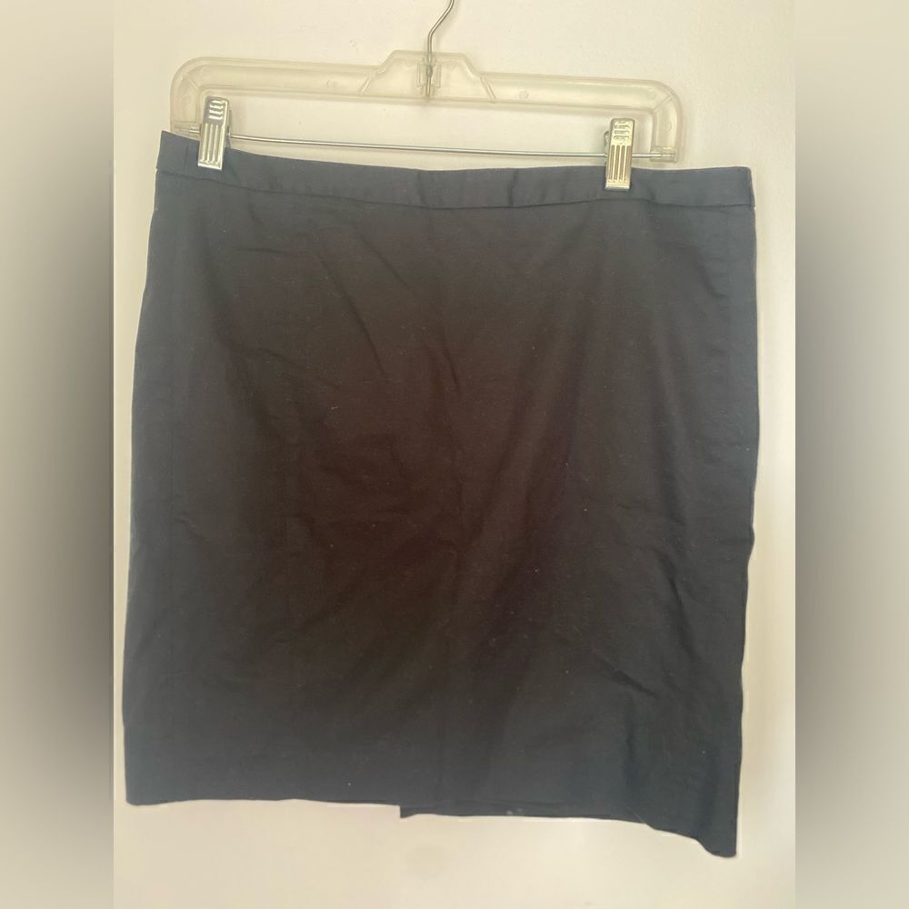 Express Mini Skirt Exposed Gold Zipper Cotton Size 10 Black